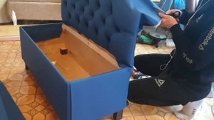 мини диван в каретной стяжке своими руками. DIY диванчик