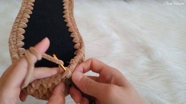 Kadife İple Erkek Ev Panduf Ayakkabı Yapımı ✅️ Ev Botu ✅️ Puf Ayakkabı