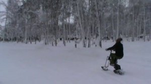 самокат на гусенице