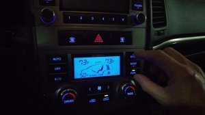 Перевод климат контроля из F в C на Hyundai Santa Fe 2011 fahrenheit to celsius