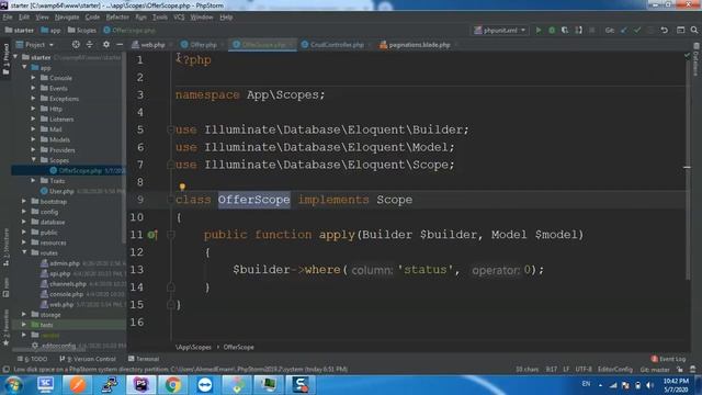 Laravel Complete Tutorial#089 - laravel global scope vs local scopes -  شرح Scopes смотреть онлайн