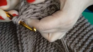 Как вязать шарф капюшон - Урок 3 / Scarf Hooded  - Lesson 3 - Button