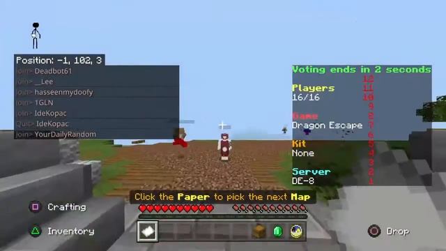 Datblock Server PS4 Java Minecraft смотреть онлайн