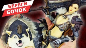 Дама с собачкой.  Почти. Обзор фигурки горячей волчьей воительницы от Lucifer