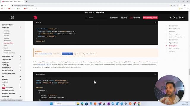 Nestjs exception handling | Exception Filters | Concept & Built-in HTTP Exceptions