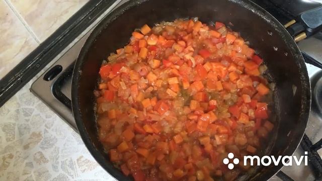 Фасоль по - турецки/с фаршем и овощами