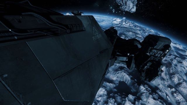 Reclaimer Orbit of Delamar (Star Citizen 3.2.2 timelapse) смотреть онлайн