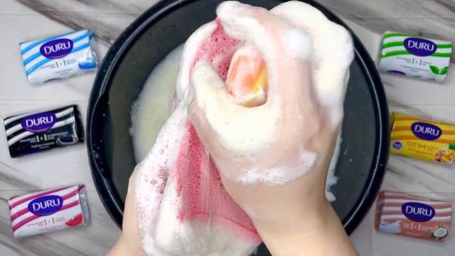 Мыление мыла🧼DURU 1+1 Mixes🫧🧽#soap