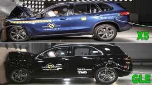 Mercedes GLE 2019 против BMW X5 2019 года - краш-тесты.