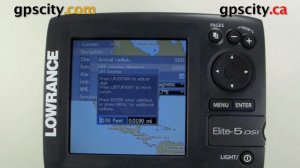 Lowrance Video Elite 5 Manual - GPS Off Course Alarm