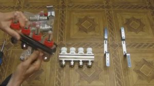 Сборка коллекторной группы на 4 выхода (комплектация без насоса)