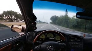 2JZ POV! Lexus GS300 Single Turbo (rainy day)