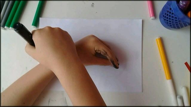 Рисунки с помощью ладони смотреть онлайн