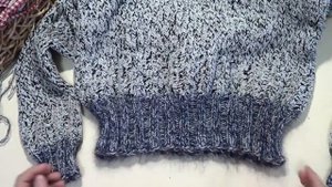 Как удлинить свитер. Как связать эластичный край. How to lengthen a sweater.