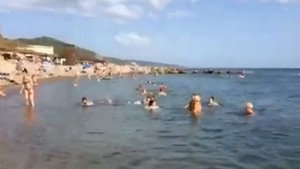 Пляж Архипо-Осиповки 2 сентября / Погода на море / Пляж Норникель