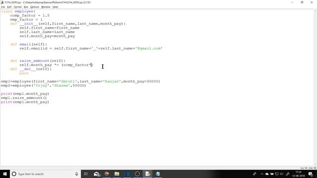 Python OOP 2: Instance Variable & Method, Class Variable & Method