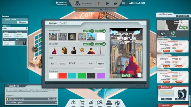 In-house production & Games! - Tech Corp. Gameplay #3 смотреть онлайн
