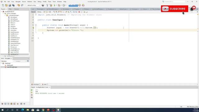 Java Programming Tutorial 23 - Java OOP - User Input (Scanner Class)
