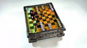 Шахматы нарды шашки 3 в 1 "Фемида„