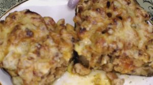 Баклажаны с мясной начинкой в сырной корочке, рецепт запеченных баклажанов для всей семьи