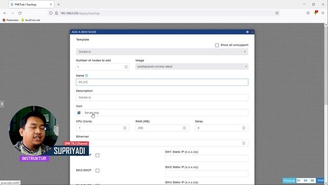 Cara menambahkan device docker chrome pada PNETLAB смотреть онлайн