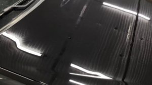 Полировка капота Лада приора цвет «Пантера»