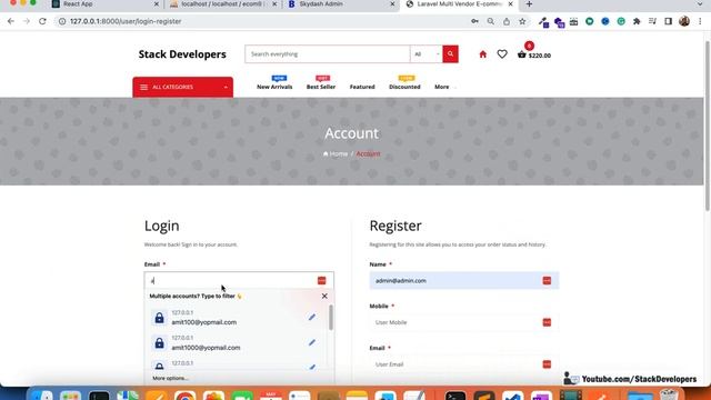 #49 React JS Tutorial with Laravel | Create User Orders API | GET Orders API