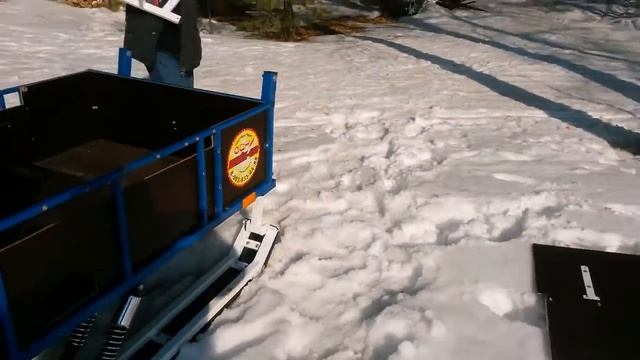 переоборудование пассажирских саней "ВАНЁК" - 450 в грузовые смотреть онлайн