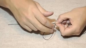 Узел "Накидная петля" для привязывания крючков.