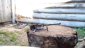Гну ножи к самодельной почва фрезе из рессор .