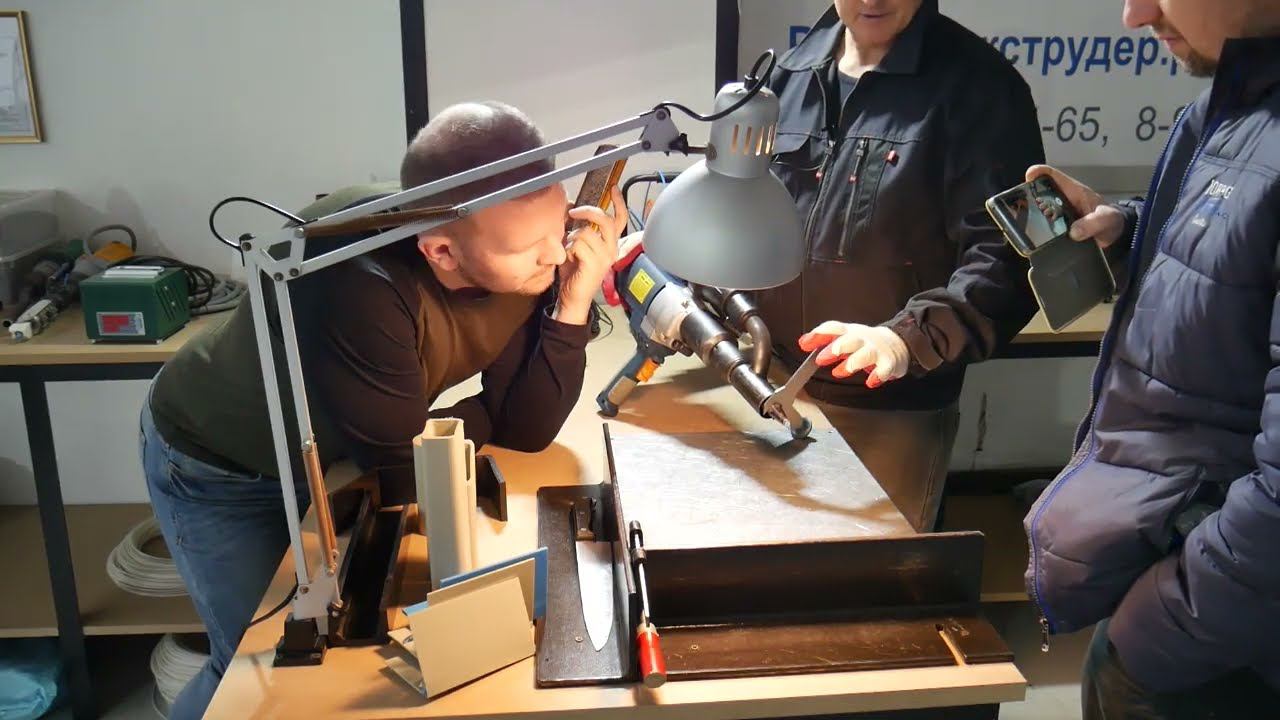 Маленький 40 см 4 кг мини экструдер "ЛИДЕР-1. Привод "BOSCH" и фен "BOSCH" смотреть онлайн