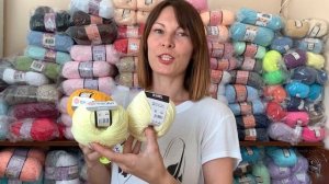 Делаем разбор желтой пряжи по оттенкам фирмы YarnArt Jeans