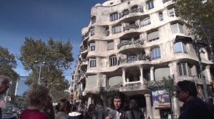 Casa Milà by Gaudi in Barcelona, Catalonia, Spain