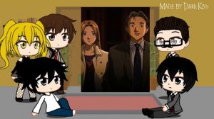 Death note characters react to Johan Liebert as Kira