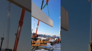 Монтаж сэндвич панелей захватами в замок панели