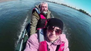 На лодке по Енисею (Красноярск, большая вода)