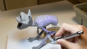 Diorama of realistic Poppy Playtime Catnap in the Laboratory