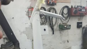 крепим грабли солнышко к мототрактору
