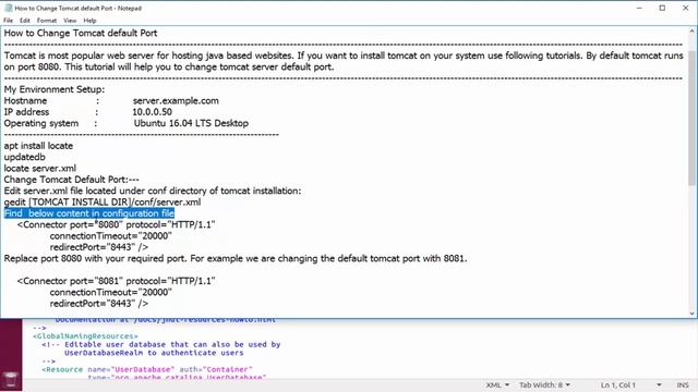 How to Change Tomcat default Port смотреть онлайн
