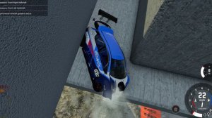 BeamNG.drive. Смогут ли машины перелететь сломанный мост.