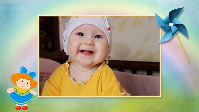 Полиночке 1 годик. Маленькая дочка. Слайд-шоу