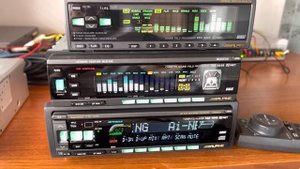/////ALPINE TDA 5648 sound field processor cassette player /////ALPINE ERA G320 Sound Field Proce