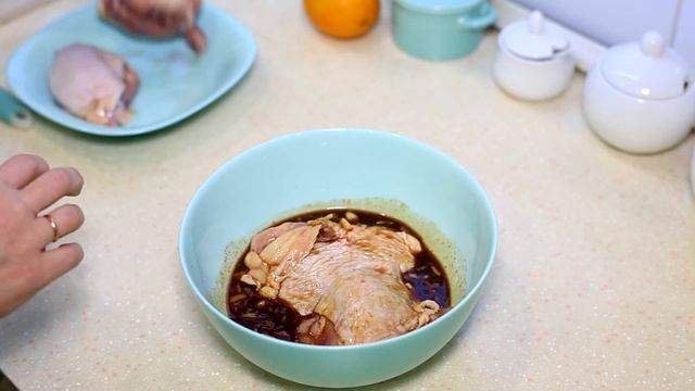 Курица в апельсиновом соусе. Горячее на праздничный стол. смотреть онлайн