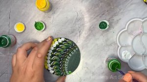 МК Точечная роспись подставки под горячее акриловыми красками | Декор для кухни и дома своими рукам