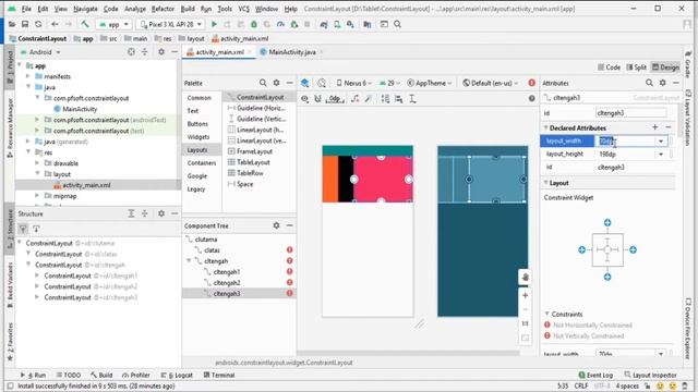 Belajar Android Studio - DASAR - Constraint Layout смотреть онлайн