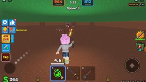 Roblox, подземная война.