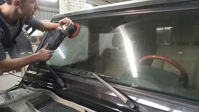 Полировка лобового стекла, Mercedes Benz G-Класс смотреть онлайн