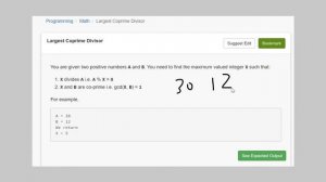 3.11 LARGEST COPRIME DIVISOR(Math)-Interviewbit #math#programming