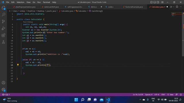 calculator program in java using if else statements смотреть онлайн