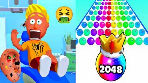 Мобильные игры Ball Run 2048 и Earwax Clinic - прохождение, геймплей и новые уровни для Android IOS